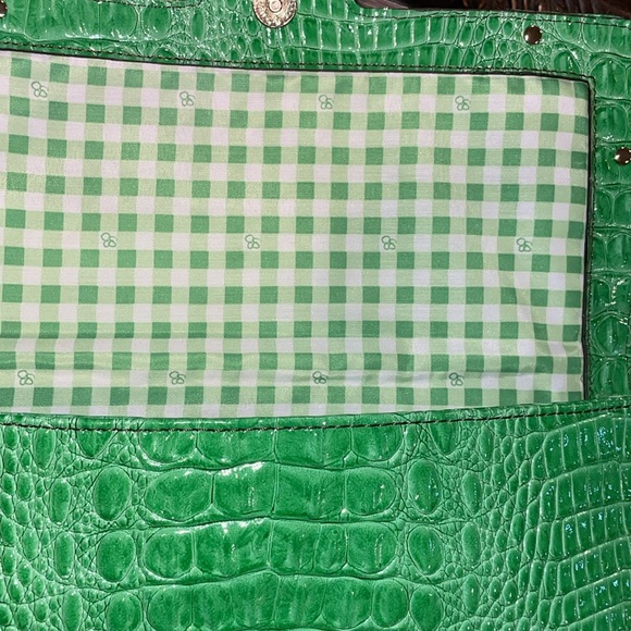 JESSICA SIMPSON Croc Pouch bag with silver chain - Picture 7 of 10